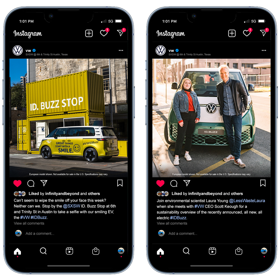 Volkswagen ID. Buzz Stop activation at SXSW