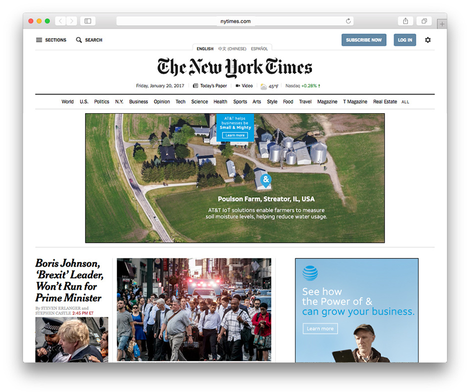 AT&T Business 'Small & Mighty' 'Farmer Ray' HPTO